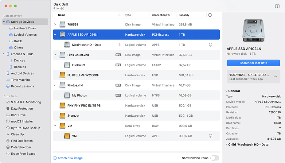 Choose data source