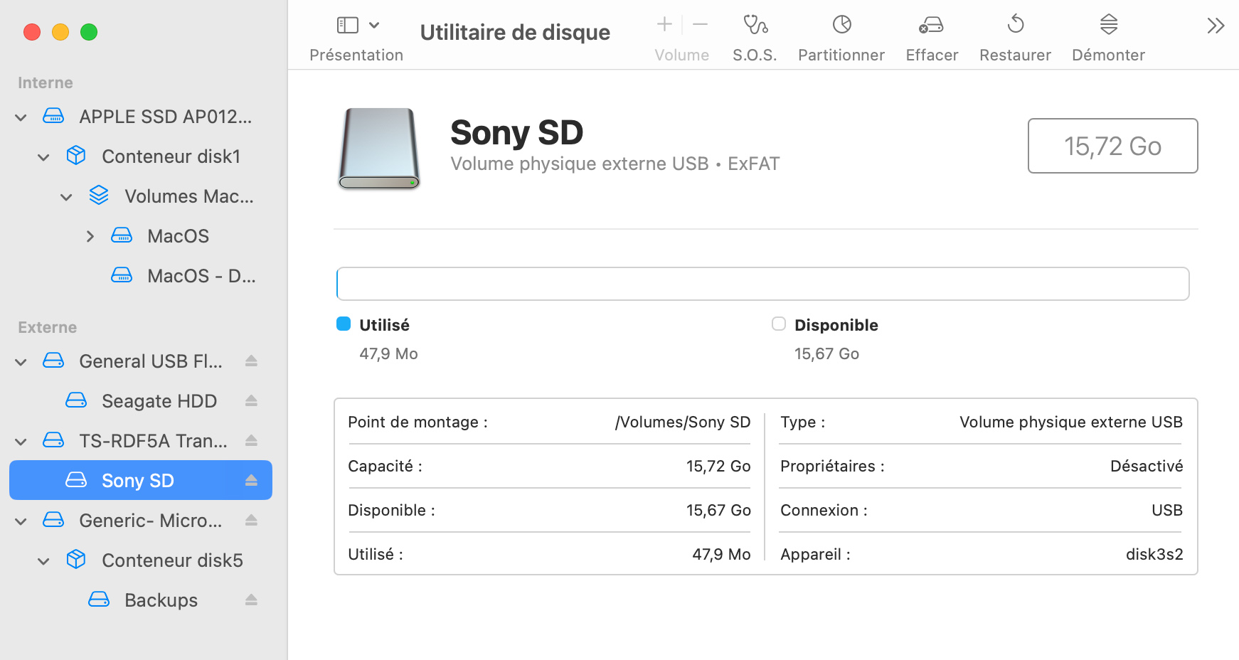 Méthodes pour récupérer des fichiers supprimés sur une carte SD sans utiliser de logiciel sur un Mac