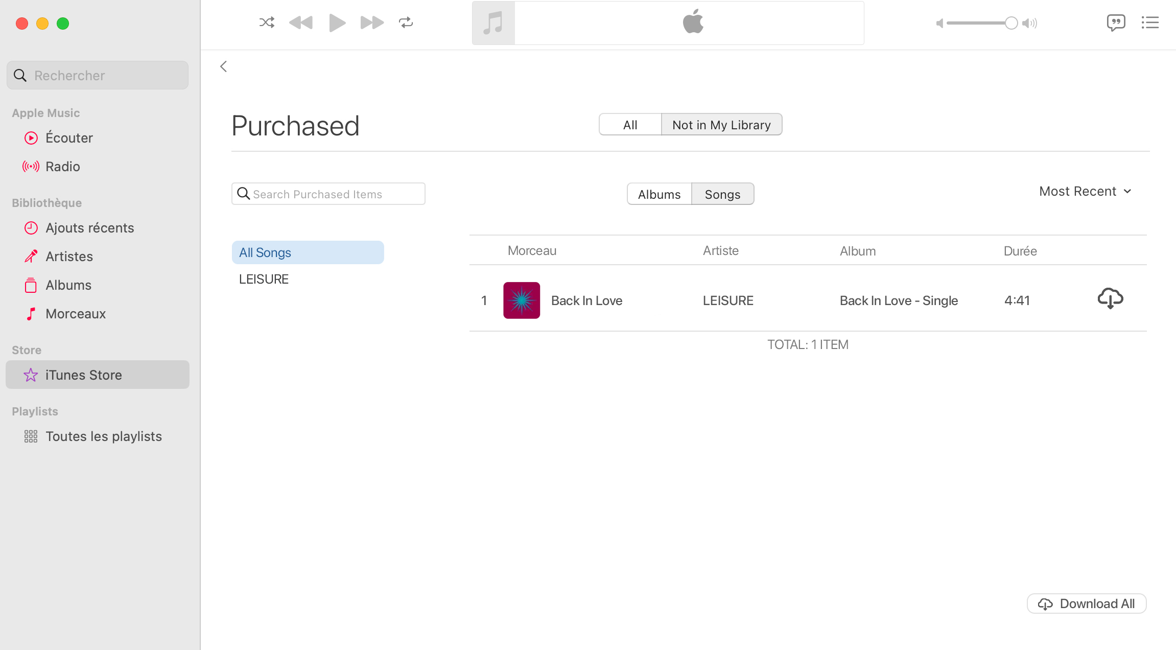 Récupérer des fichiers supprimés contenant de la musique à partir d'iTunes