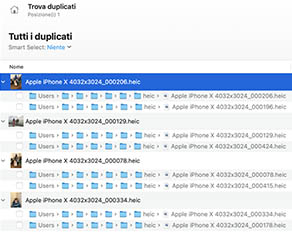 Ricerca di duplicati