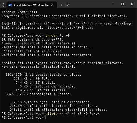 Recupera i file eliminati dal Cestino con il Prompt dei Comandi