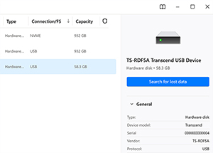 Scan the Entire Memory Card Using the Default Scan