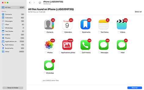 iOS data recovery with Disk Drill