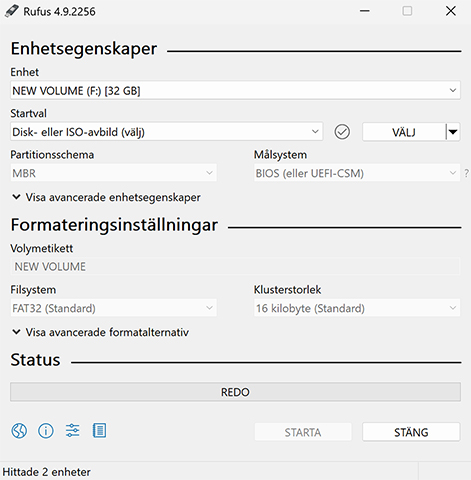 Kom åt partitionen från Linux