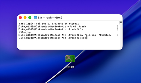 Retrieve Deleted Files on Mac with Terminal Retrieve Deleted Files on Mac with Terminal