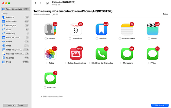 Software de Recuperação de Dados do iPhone para Mac Software de Recuperação de Dados do iPhone para Mac