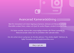 Använd ACR-funktionen för att återställa multimediafiler från kortet