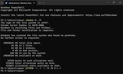Återställ filer som raderats från papperskorgen med kommandotolken Återställ filer som raderats från papperskorgen med kommandotolken