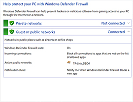 Check Security Settings
