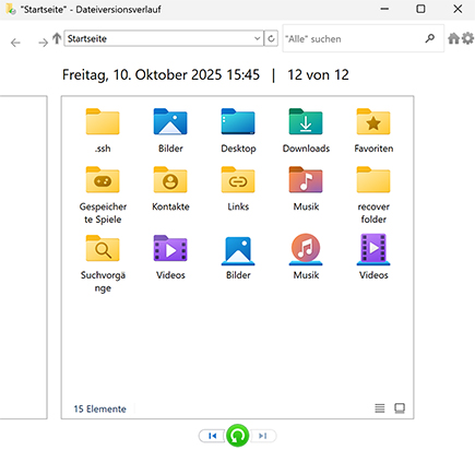 Dateiversionsverlauf