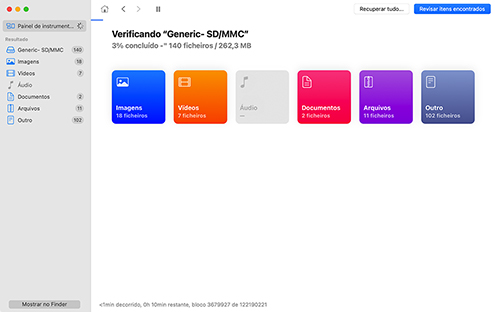 Digitalize seu cartão de memória