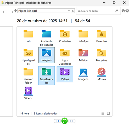 Histórico de Arquivos