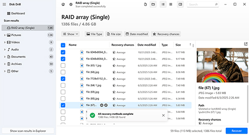 Preview and Recover Files