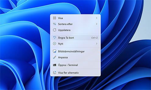 Prova tangentbordsgenvägen CTRL + Z Prova tangentbordsgenvägen CTRL + Z