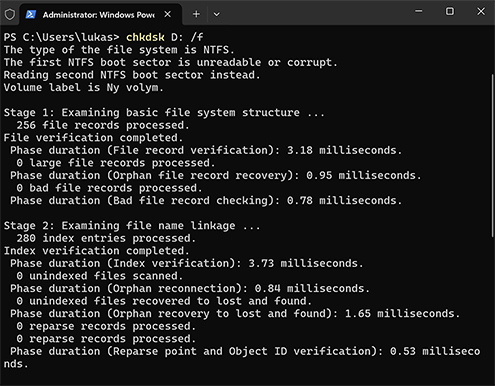 Recuperar arquivos excluídos da Lixeira com o Prompt de Comando