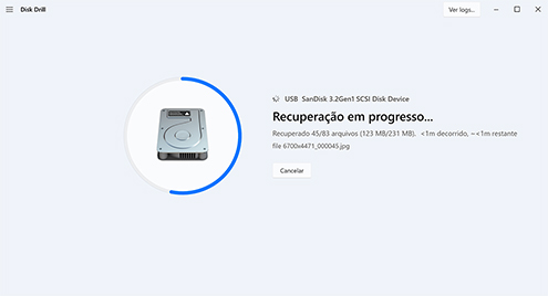 Recupere as fotos excluídas com um software gratuito de recuperação de imagens após fazer suas seleções