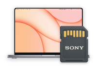 Återskapa Data från ett Sony Minneskort på macOS Återskapa Data från ett Sony Minneskort på macOS