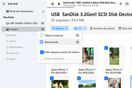 Revisar dados reconstruídos