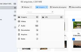 Simplifique sua busca com o filtro "Imagens"