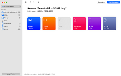 Skanna ditt minneskort Skanna ditt minneskort