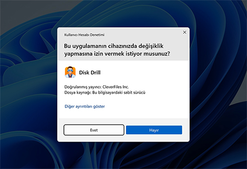 Windows için Disk Drill veri kurtarma yazılımını indirin ve yükleyin
