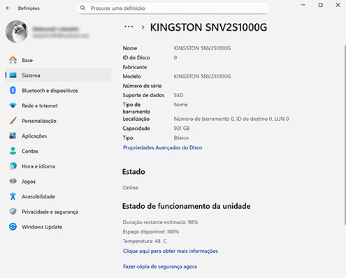 Verificar status S.M.A.R.T.