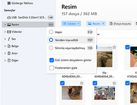 Yeniden yapılandırılmış verileri gözden geçir