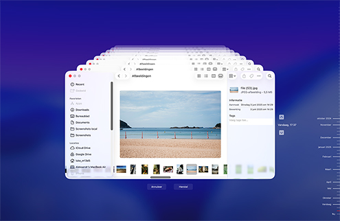 Herstel verloren bestanden via Time Machine-back-up