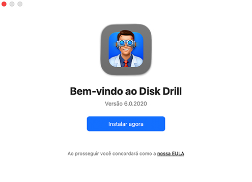 Inicie o software de recuperação de arquivos Disk Drill no seu Mac