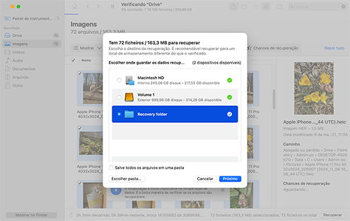 Recuperar do Disco Rígido do Mac