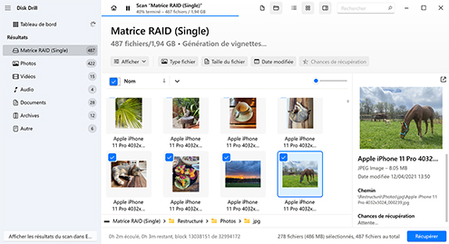 Récupérer les fichiers perdus
