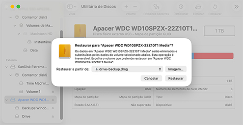 Restaurar um Disco Usando o Utilitário de Disco no Seu Mac