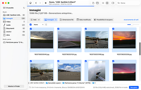 Rivedi e recupera i dati trovati Rivedi e recupera i dati trovati