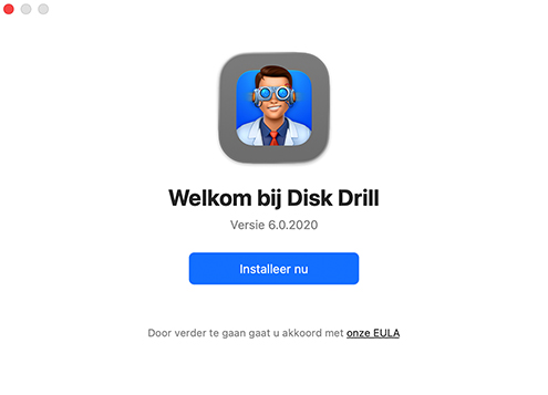 Start Disk Drill-bestandherstelsoftware op uw Mac
