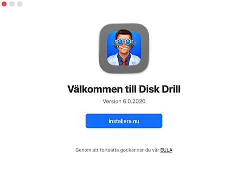 Starta Disk Drill-filåterställningsprogram på din Mac