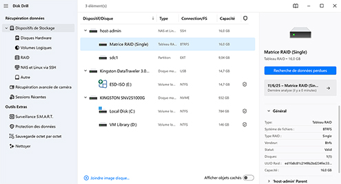 Utiliser un logiciel de récupération de données