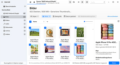 Verlorene Dateien wiederherstellen