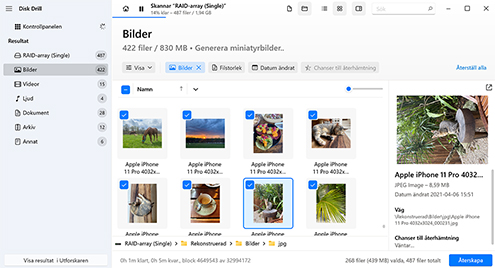 Återställ förlorade filer Återställ förlorade filer