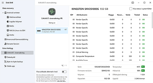 Läs S.M.A.R.T.-data för att upptäcka defekta enheter Läs S.M.A.R.T.-data för att upptäcka defekta enheter