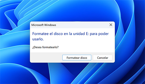 No inicializar, reconstruir ni reparar