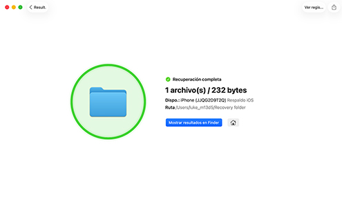 Recuperar mensajes de texto seleccionados