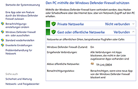 Sicherheitseinstellungen überprüfen Sicherheitseinstellungen überprüfen