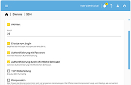 SSH-Zugriff aktivieren SSH-Zugriff aktivieren