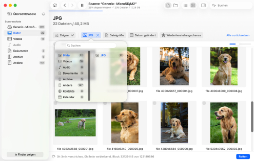 Scanergebnisse eingrenzen Scanergebnisse eingrenzen