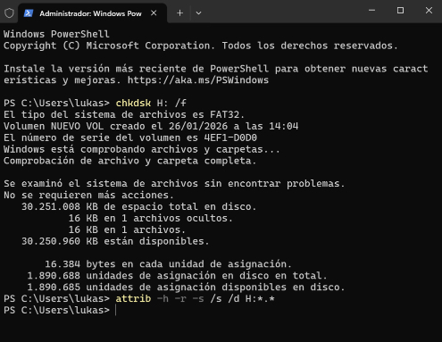Recuperar archivos eliminados de la Papelera de reciclaje con el símbolo del sistema
