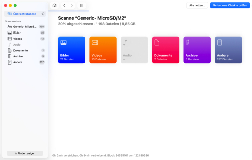 Scannen Sie Ihre Speicherkarte Scannen Sie Ihre Speicherkarte