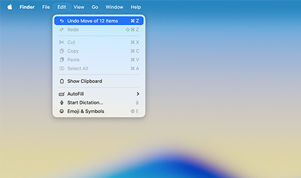 Použijte příkaz Zpět
