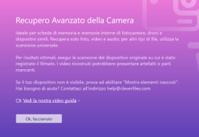 Utilizza la funzione ACR per recuperare i file multimediali dalla scheda