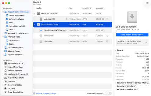 Escanear archivos eliminados de la Papelera