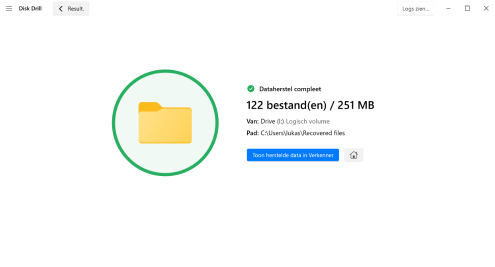 Herstel de verwijderde harde schijfgegevens